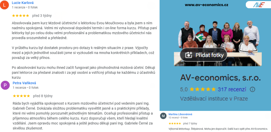 rekvalifikacni kurzu mzdové účetnictví, hodnocení a recenze 