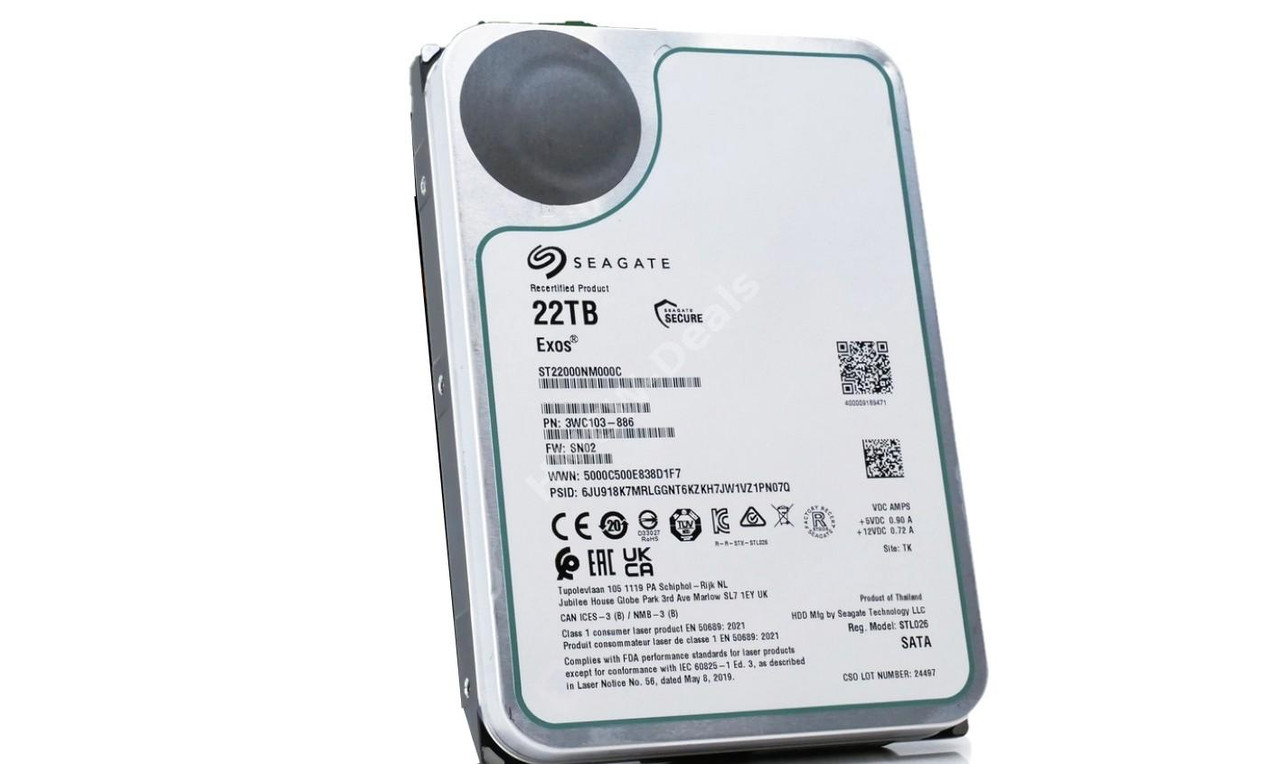 Seagate Exos X22 22TB 3,5 Zoll HDD