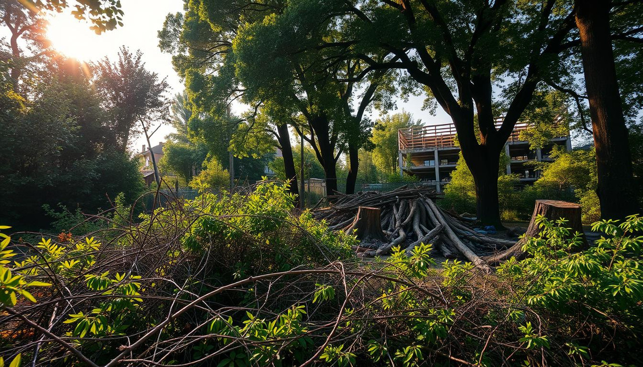 Расчистили осенью — строим весной: почему вырубку деревьев и кустарников на стройплощадке лучше провести до зимы