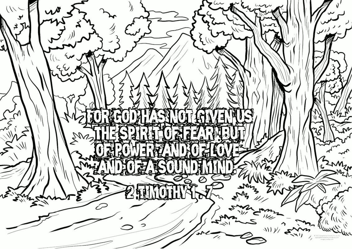 PGFE 2Timothy1.7 Scripture Doodle A4