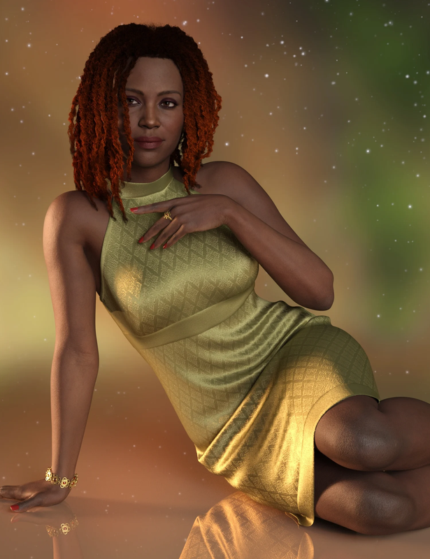 dForce Simple Formal Dress for Genesis 9