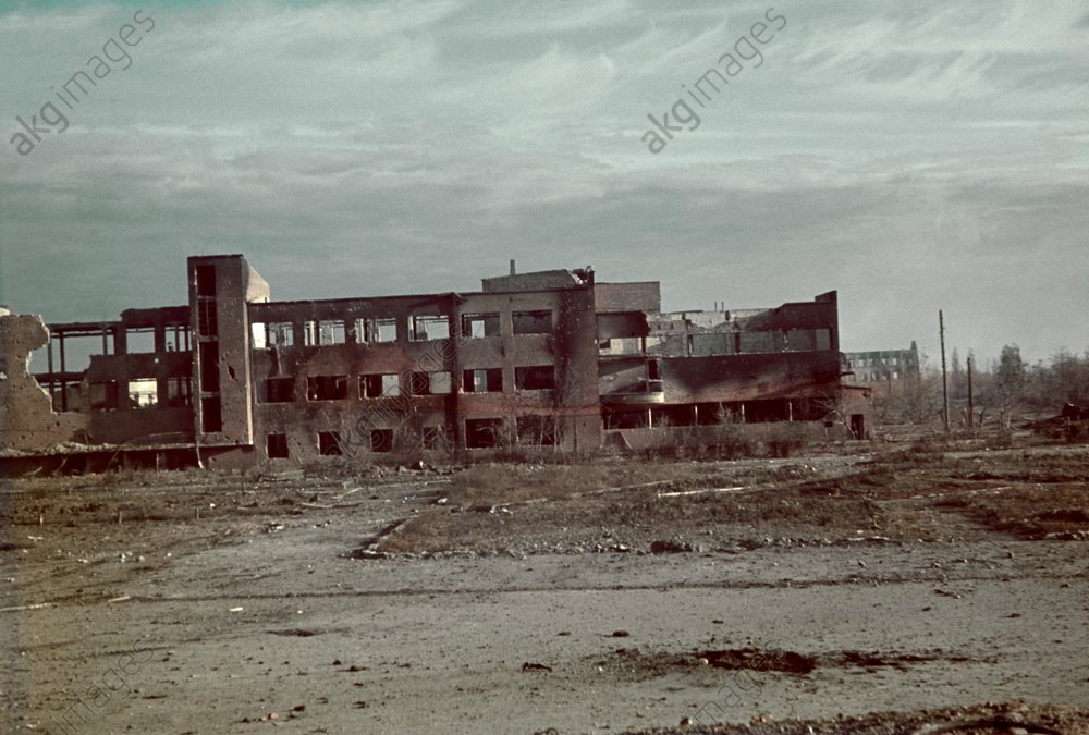 Zerstörte Gebäude in Stalingrad..