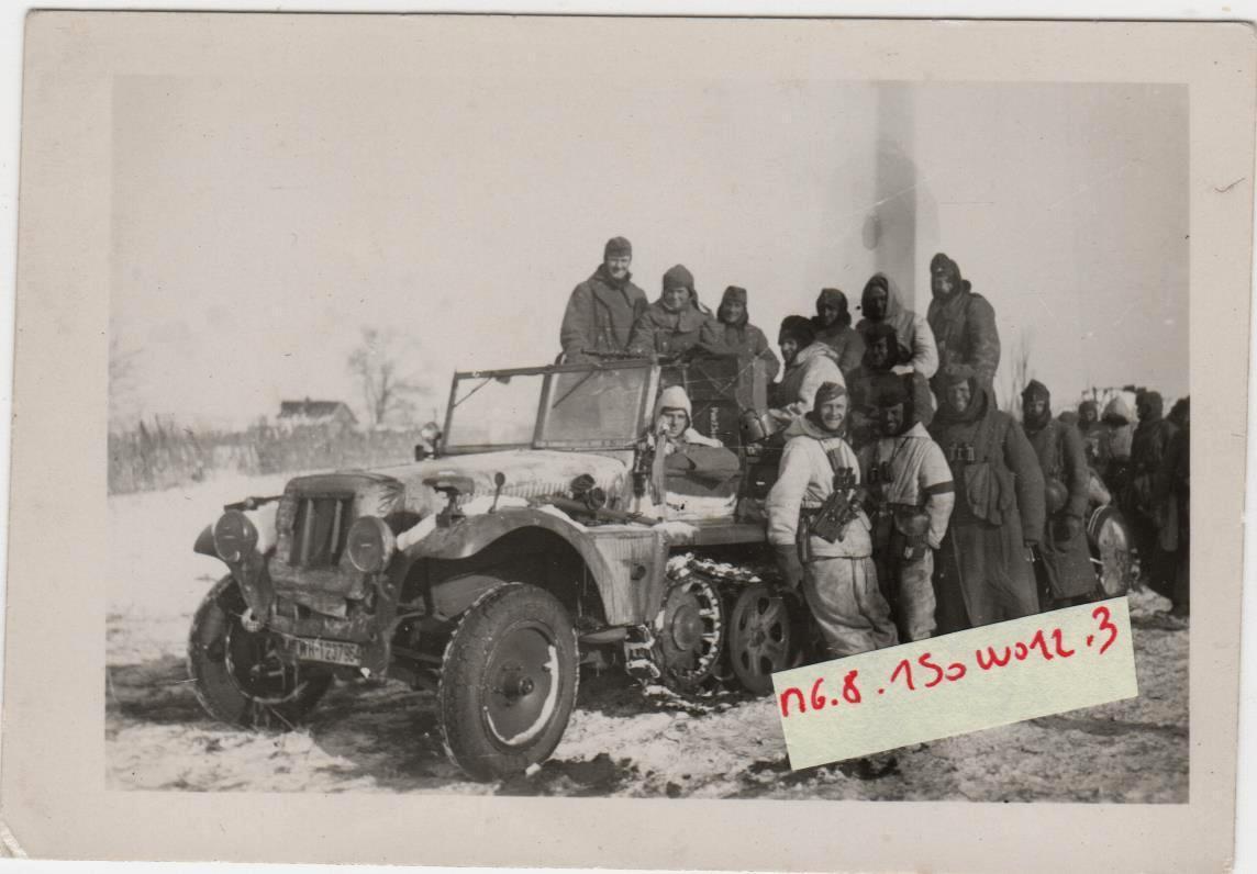 Wehrmacht Soldaten bzw Panzergrenadiere Winterausrüstung Sd.Kfz 