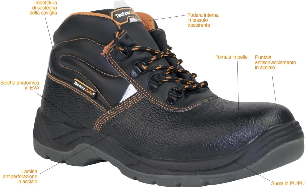 SCARPE ANTINFORTUNISTICHE SHAPE S1P SRC ALTE SCARPE DA LAVORO