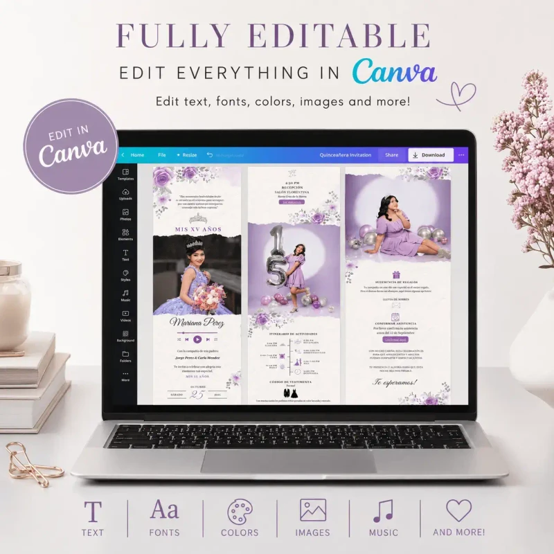 Fully editable Canva templates
