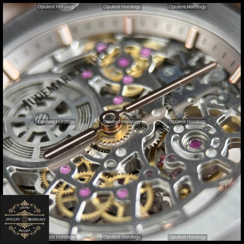 Audemars Piguet Royal Oak Jumbo Extra-Thin Openworked 16204 Replica 39mm White Skeleton Dial