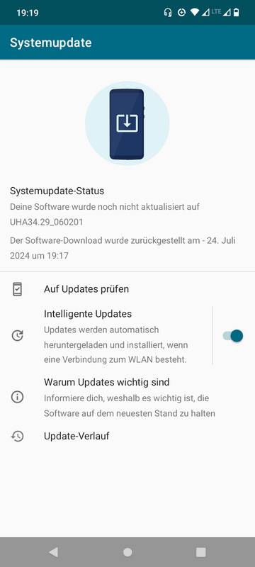 Android 14 auf Moto G13