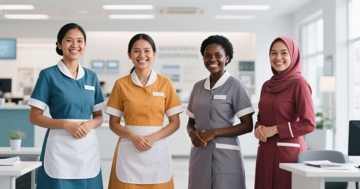 خدمات العمالة المنزلية المرخصة والخادمات المدربات في مركز الإبداع دبي