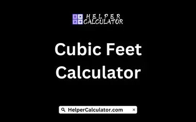 Cubic Feet Calculator