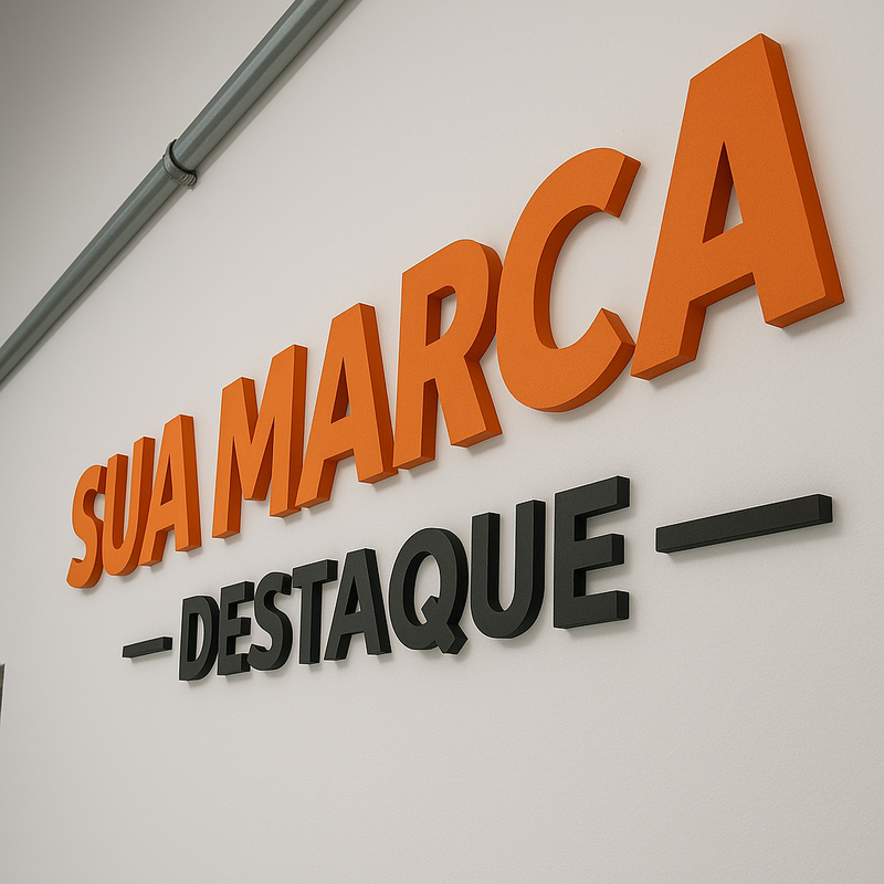 Letras Caixa iluminadas em LED