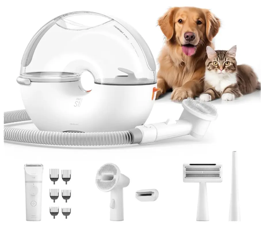 Image of Neakasa - Kit di toelettatura S1 Pro 8-in-1 con aspiraperli per cani / gatti