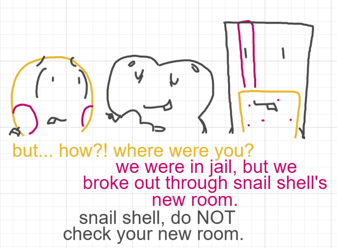 A panel from A Murder On The, episode six of the Board Boards object show by Furretwalk/WalkingFurret.