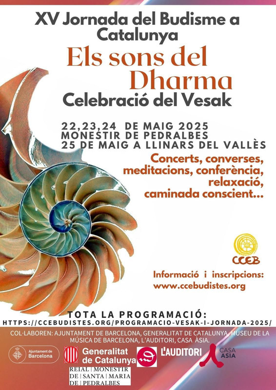 Vesak Barcelona. Monasterio de Pedralbes.