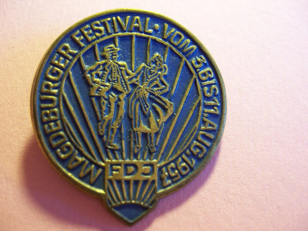 Знак Магдебургский фестиваль ССГМ, 1957