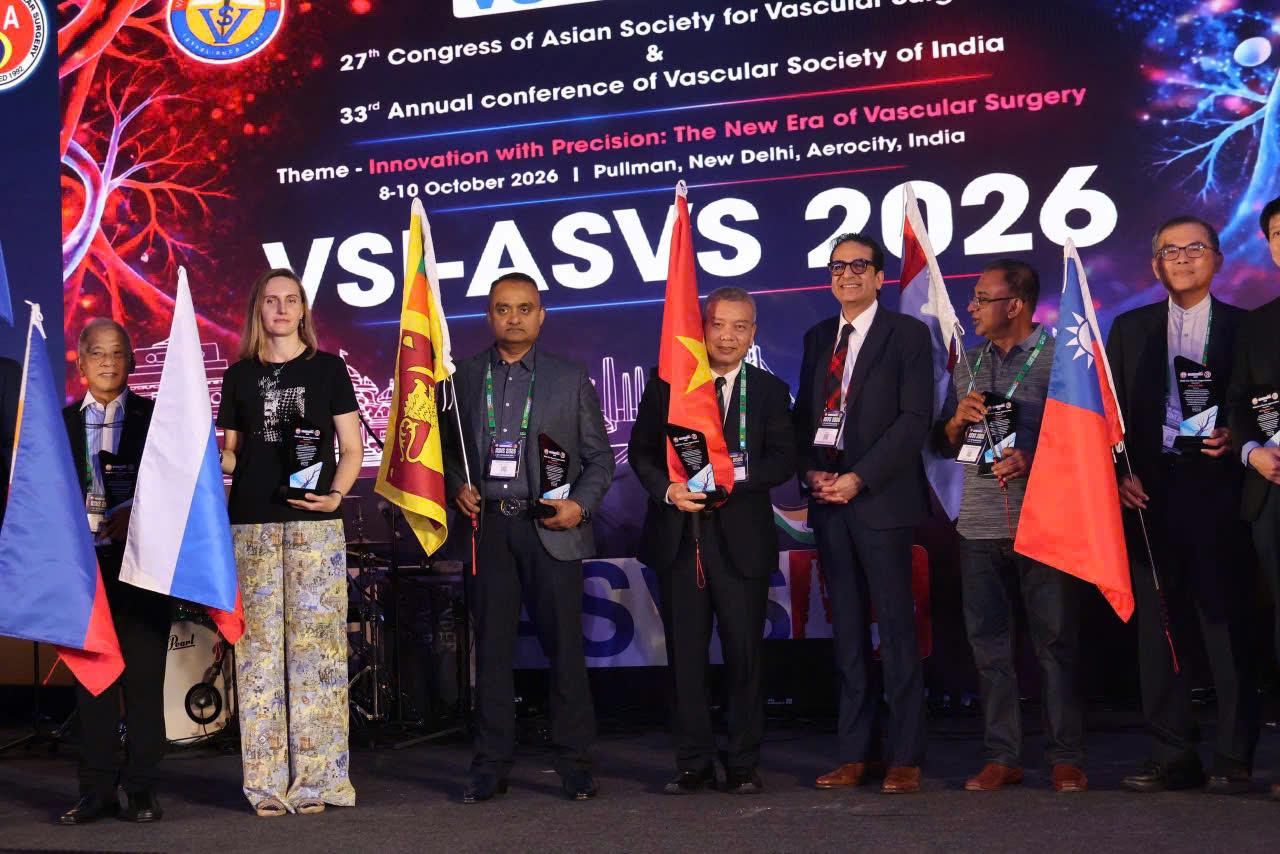 Lễ khai mạc và toàn cảnh Hội nghị Mạch máu Châu Á ASVS 2026 tại New Delhi - Đoàn VNVDA