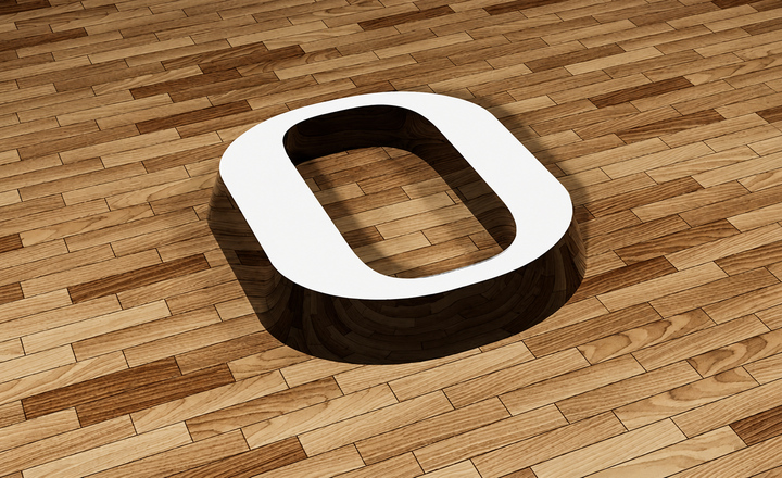 ALC-02-F acrylic luminous letter with chamfered edge design