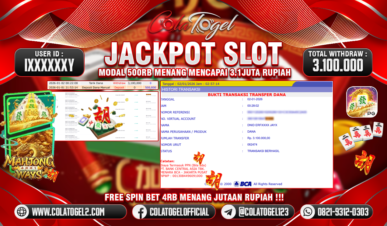 JACKPOT SLOT GACOR!!