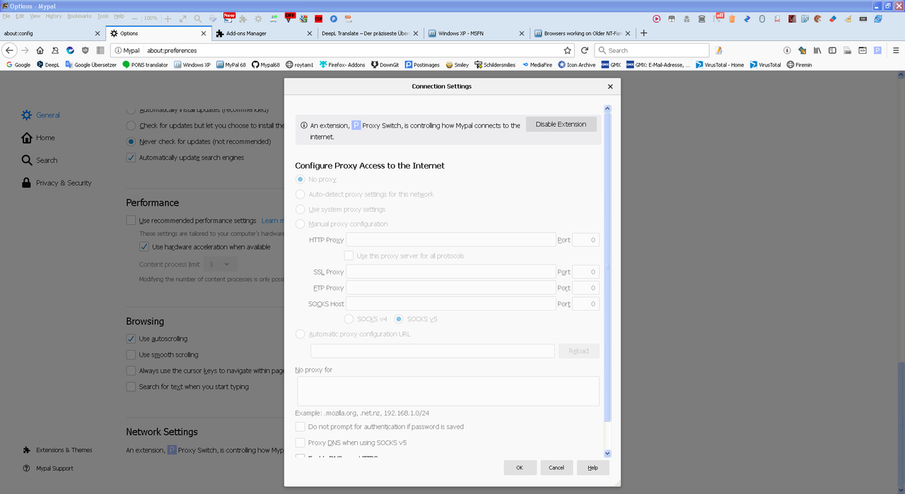 Mypal 68.13.0 - Network Settings (2)