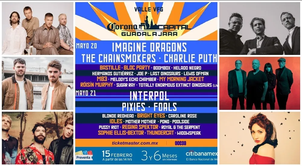 Imagine Dragons en el Corona Capital de Guadalajara, tenemos los detalles