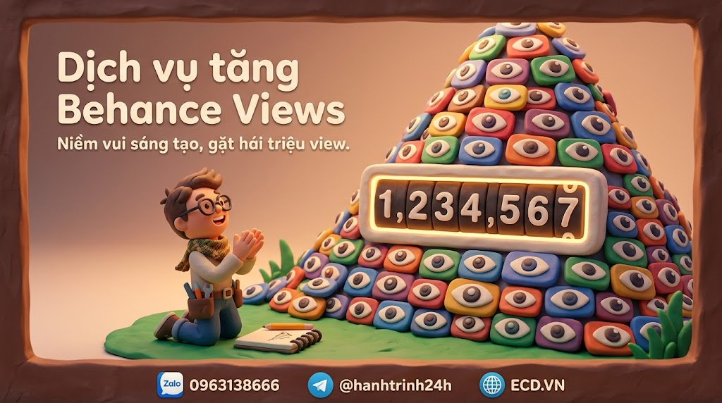 tăng behance views giá rẻ cho portfolio