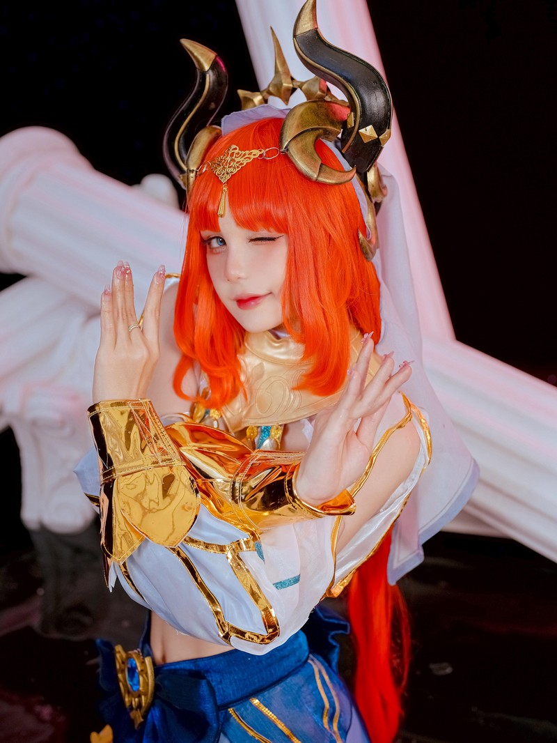 Joyce Lin2x Nilou Cosplay Genshin Impact 高清图集 53P插图1