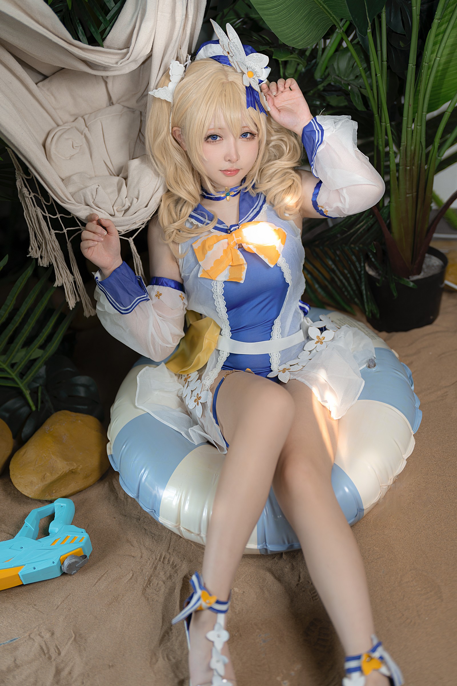 樱梨梨 芭芭拉 泳装 Cosplay 写真集｜原神角色高清摄影（30P｜576MB）插图1
