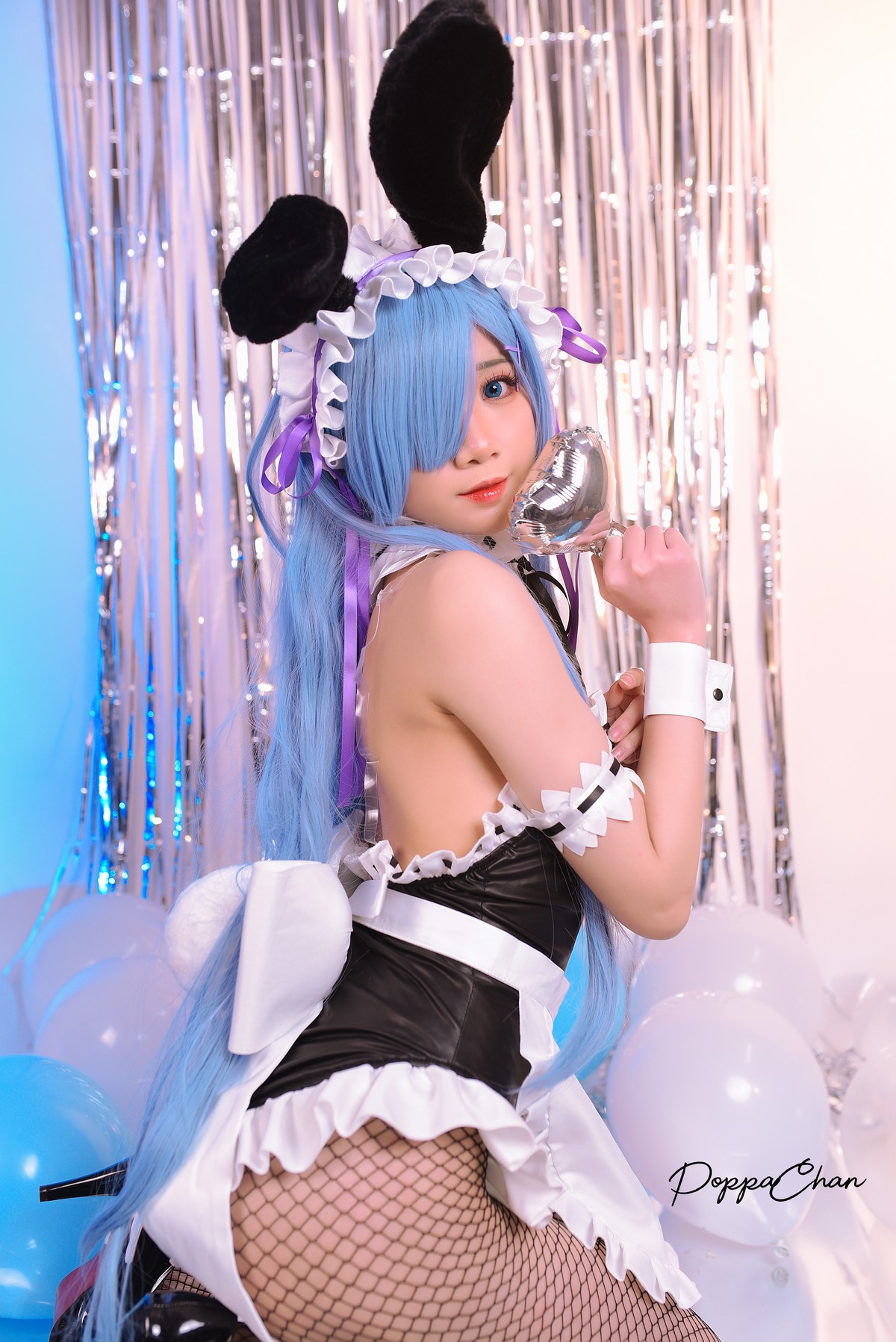 PoppaChan Rem Bunny Cosplay (Re Zero) – 37 Photos 12 Videos 489MB插图5