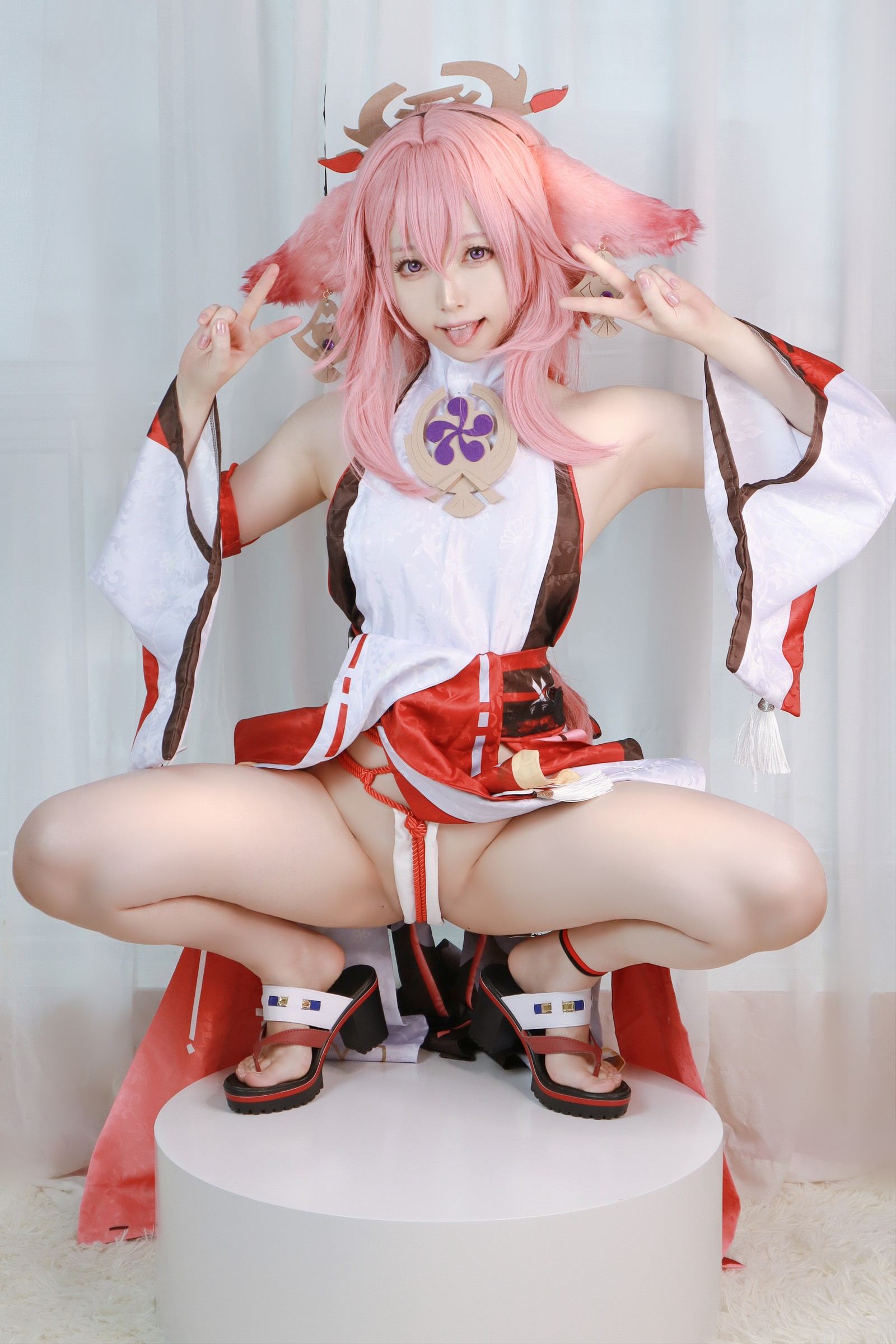朝霧愛 – 原神 Yae Miko 八重神子 Cosplay 高清写真（35P-452.8M）插图6