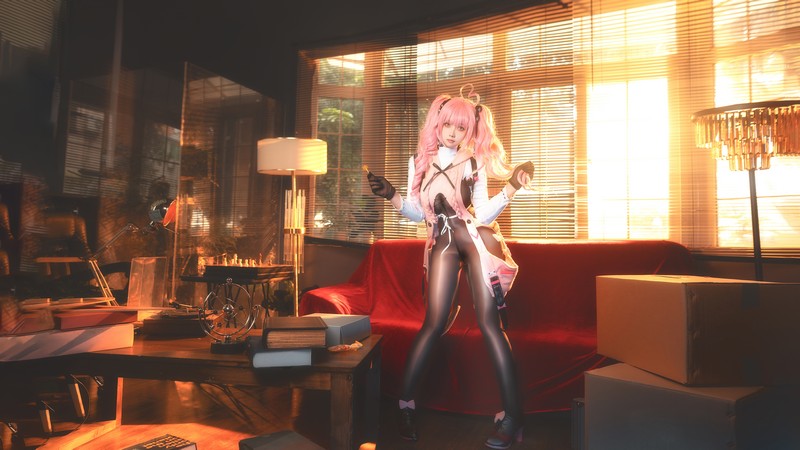 小和甜酒 Cosplay 交错战线卡提那 高清写真图集 [86P1V-523M]插图