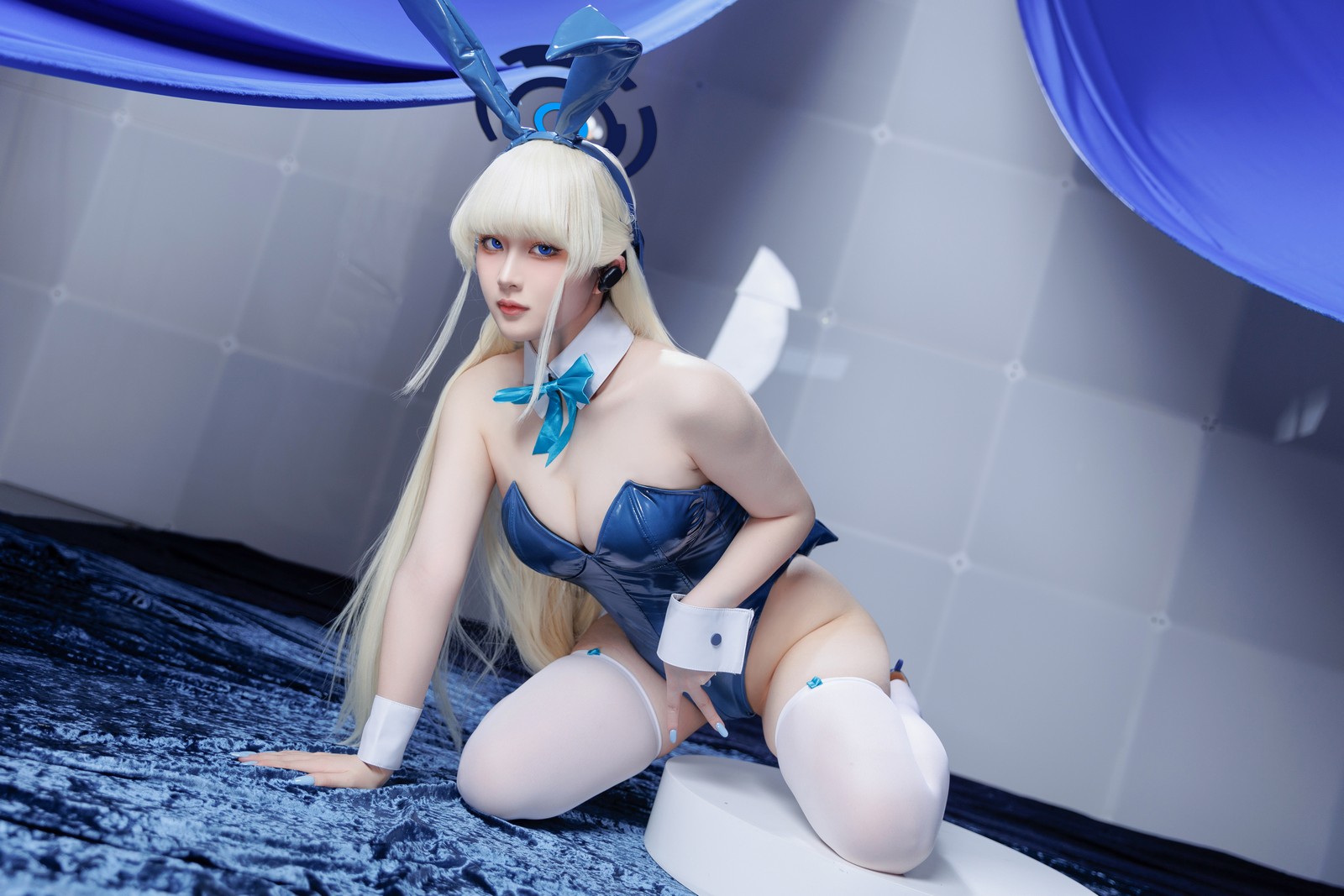 屿鱼 Yuyu Toki × 飛鳥馬トキ 蓝色兔女郎 Cosplay 写真集（45P｜522MB）插图5
