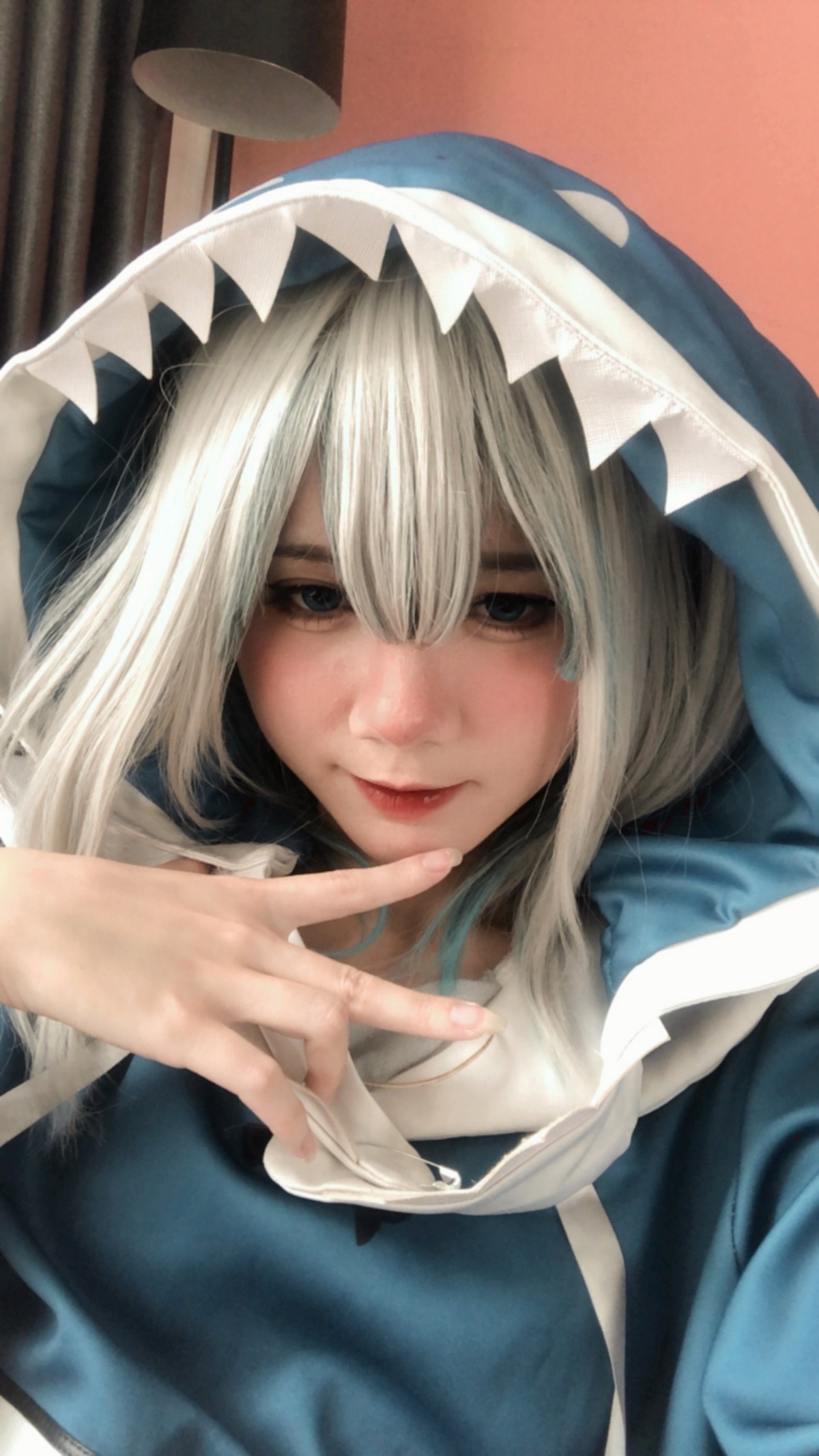 PoppaChan Gawr Gura Cosplay HD Set – 47 Photos 220MB插图4