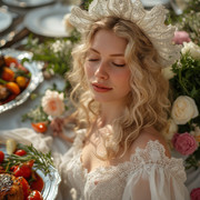 Garden wedding wom sleep begin Blonde 0 08