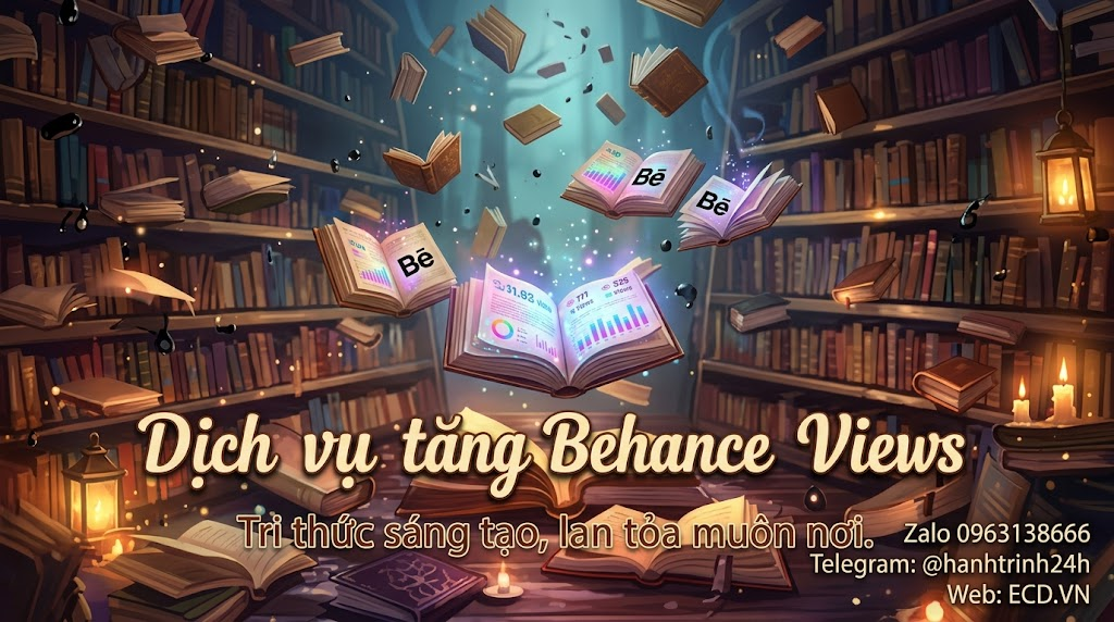 dịch vụ tăng behance views top behance pro