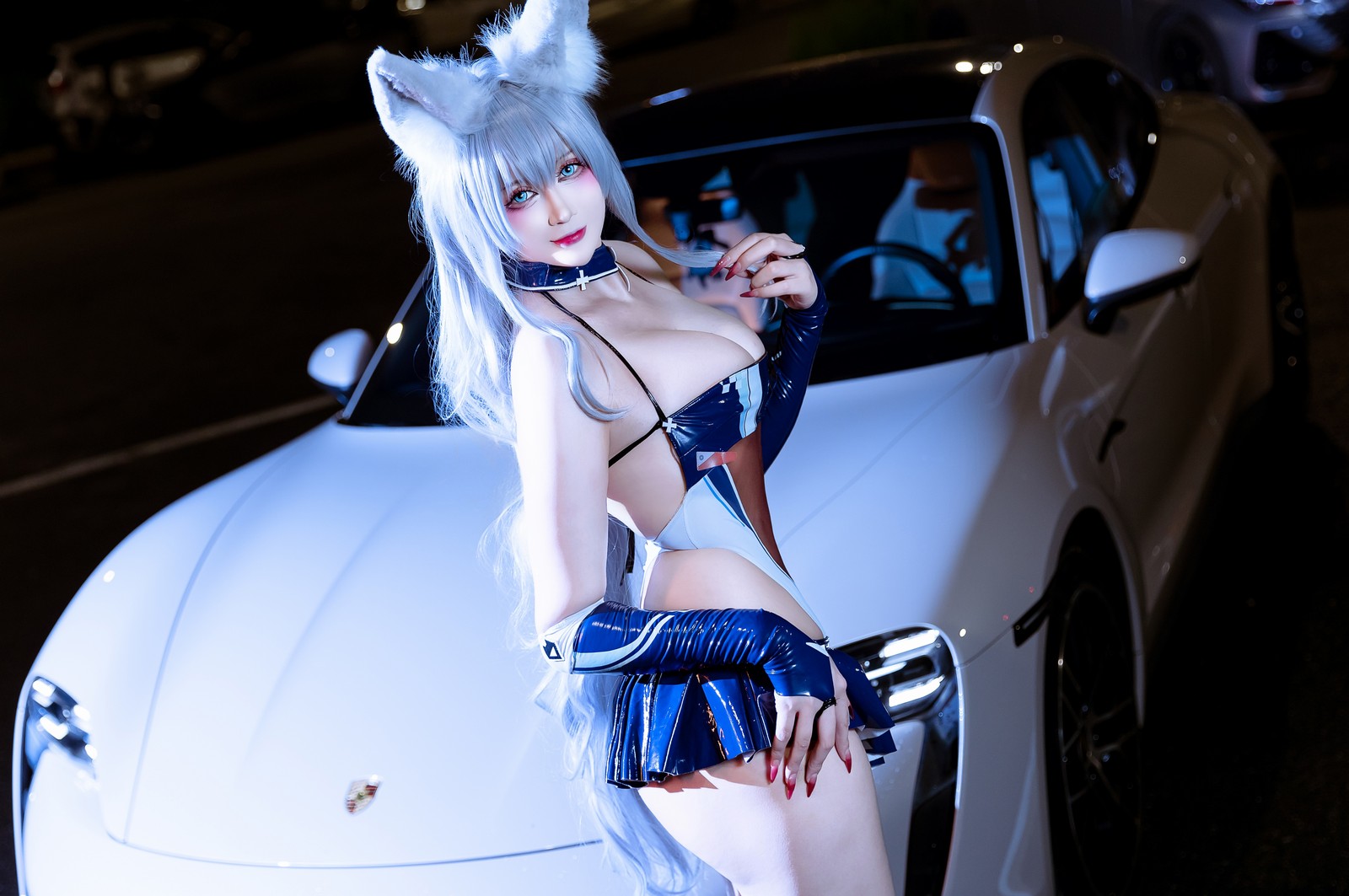 兔胖胖min – 碧蓝航线 信浓 赛车 Cosplay 高清写真集（40P-334.3MB）插图2