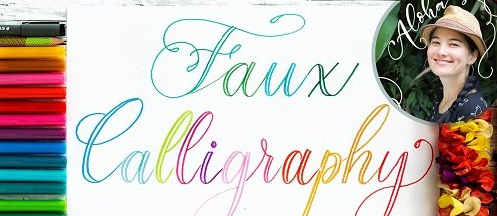 Faux calligraphy 101 - a beginner's guide to Lettering