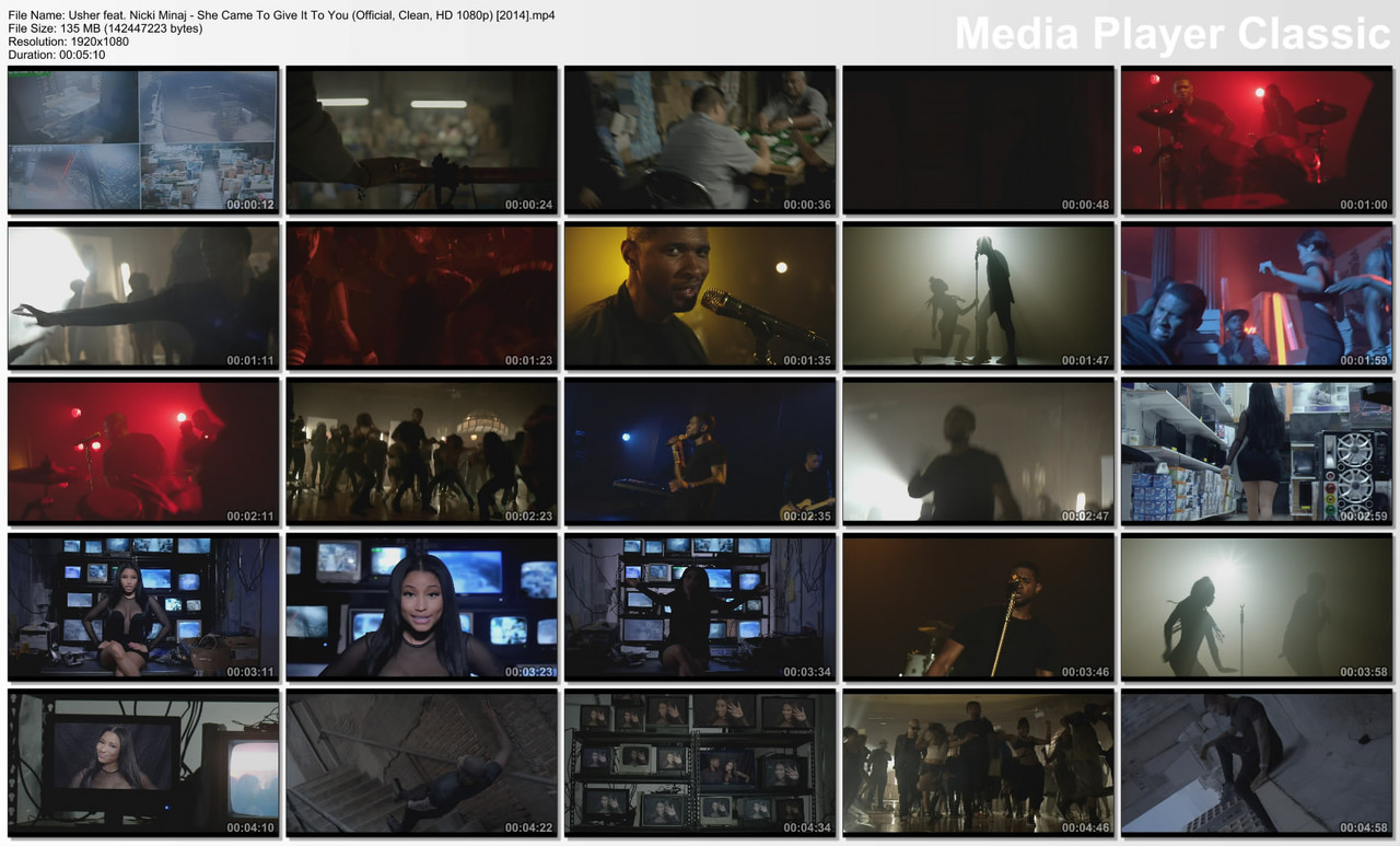 Usher feat. Nicki Minaj - She Came To Give It To You (Official, Clean, HD 1080p) [2014]
