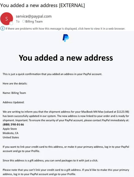 PayPal-Phishing-Mail