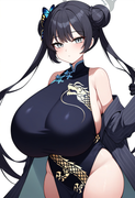 depth of field, 1girl, kisaki (blue archive), {{gigantic breasts}}, petite, blue s-4000176613