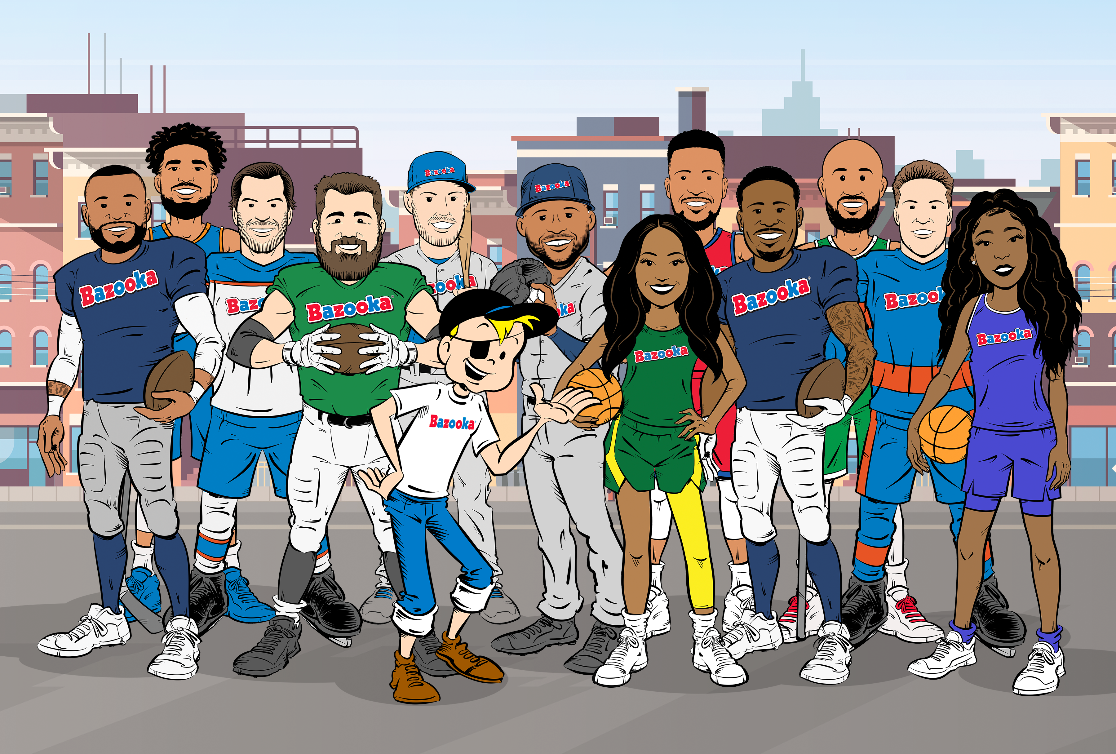 Bazooka Joe Enters the Big Leagues with All-Star Athlete Comic Collaboration - Food & Beverage Magazine