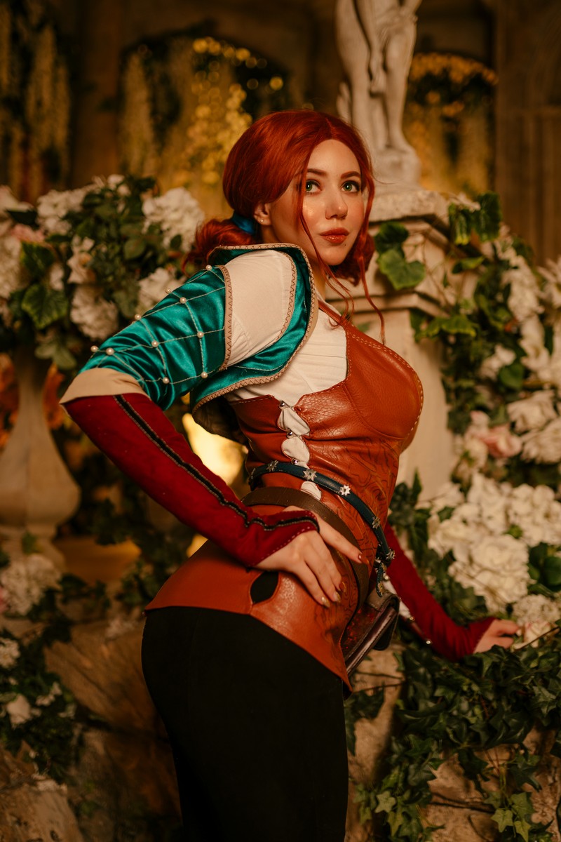 Alina Becker 特莉丝 Triss Merigold Cosplay 巫师系列高清写真【37P-150M】插图4