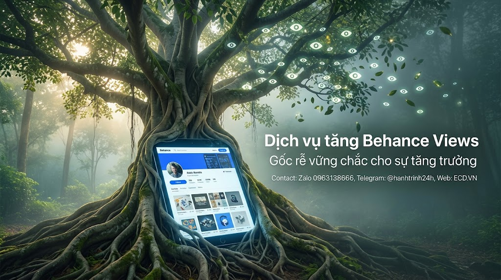 tăng behance views cao cấp portfolio behance
