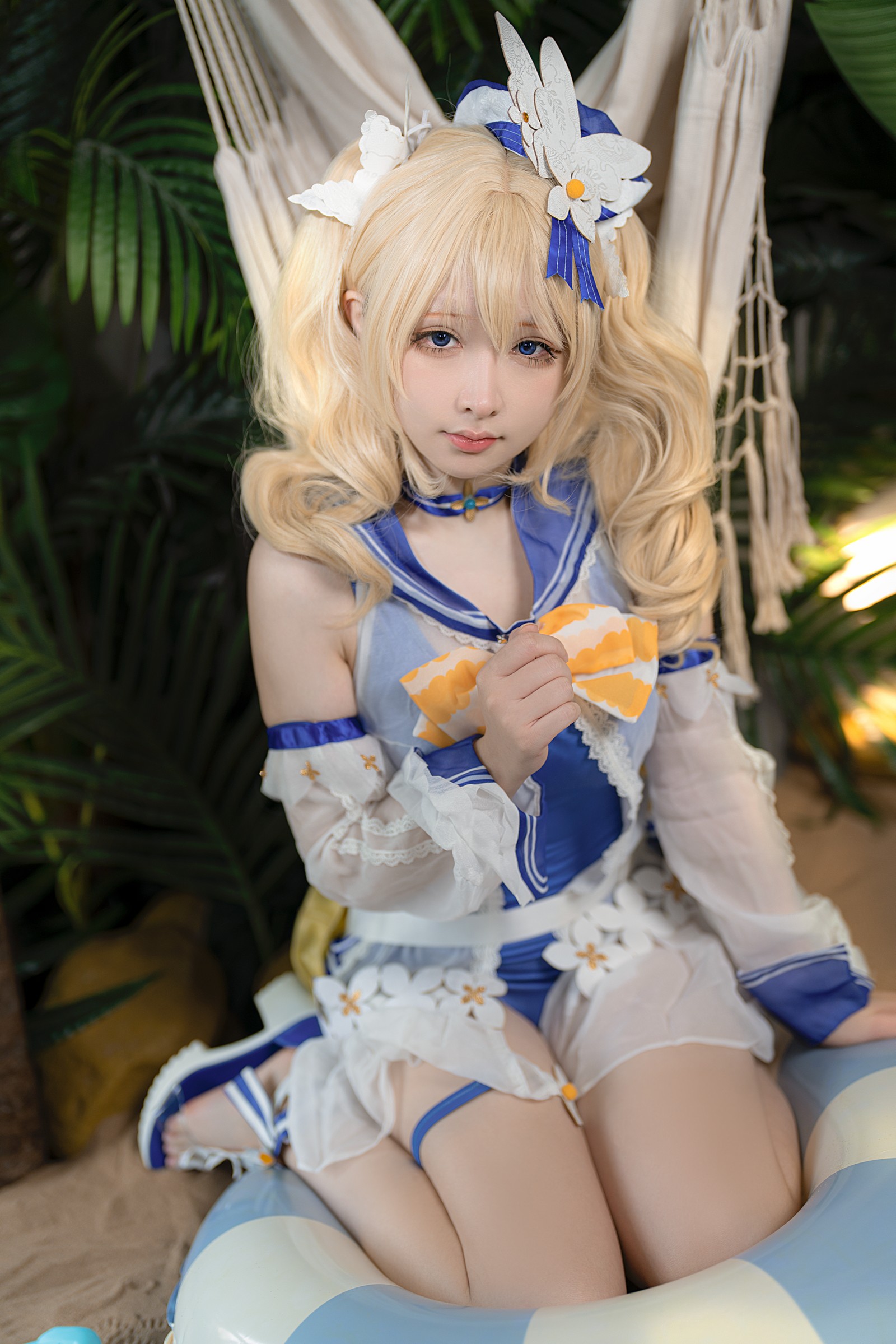 樱梨梨 芭芭拉 泳装 Cosplay 写真集｜原神角色高清摄影（30P｜576MB）插图6