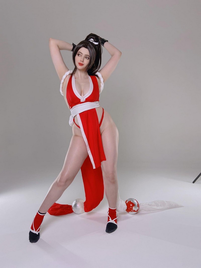 Alina Becker 不知火舞 Mai Shiranui Cosplay 格斗游戏角色写真【58P-14.4M】插图9