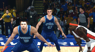 Maxi Kleber, Dallas Mavericks, NBA, German basketball player, blue stone  background, HD wallpaper