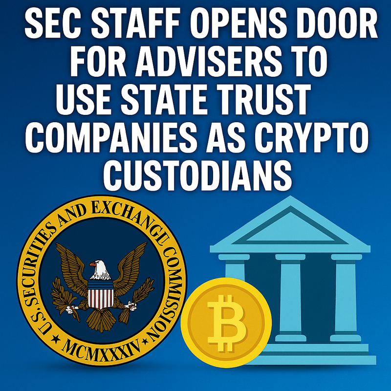 SEC Staff Opens Door for Advisers to Use State Trust Companies as Crypto Custodians