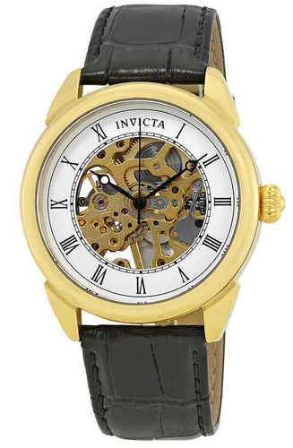 Invicta 23535 Specialty Silver Dial Black Leather Strap Invicta 23535 Specialty Silver Dial Black Leather Strap