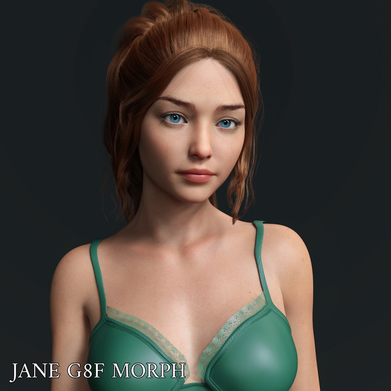 Jane Character Morph For Genesis 8 Females (First Time in the Z0NE)