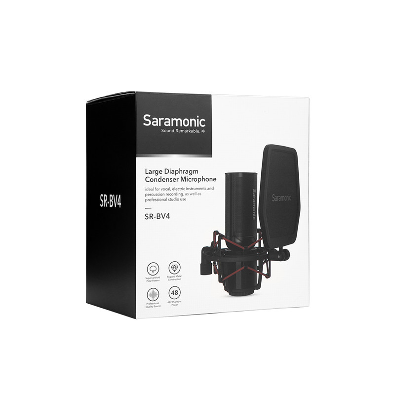 jual Saramonic SR-BV4 SRBV4 Condenser Microphone harga spesifikasi