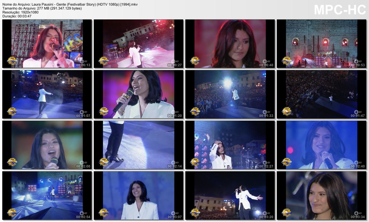 Laura Pausini - Gente (Festivalbar Story) (Rete 4 HDTV 1080p) [1994]
