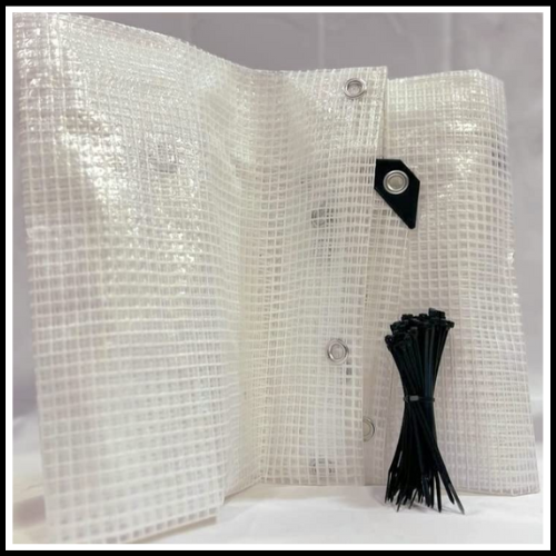 TELO TELONE OCCHIELLATO PVC TRASPARENTE PESANTE